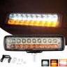 Farol de Milha Aux 54w Led Branco + Ambar C/ Strobo P/ Carro Moto Trator Maquina Agricola - 1