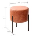 Ver imagem 3 de Puff Redondo com Pernas em Metal Round Espresso Móveis