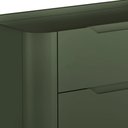 Ver imagem 6 de Kit 02 Mesas de Cabeceira Orgânica 3 Gavetas Pés Industrial Preto Bliss I03 Musgo - Lyam Decor