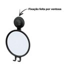 Ver imagem 2 de Espelho Anti Embaçante Com Ventosa Banheiro Preto 406 Future