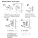 Ver imagem 3 de Espelho Anti Embaçante Com Ventosa Banheiro Preto 406 Future
