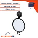 Ver imagem 4 de Espelho Anti Embaçante Com Ventosa Banheiro Preto 406 Future