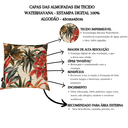 Ver imagem 2 de Almofada Cheia Waterhavana Impermeável Área Externa Estampa Digital Folhas Verde Vermelho Laranja 43