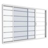Janela Vitro 2 Folhas com Grade Horizontal 1,50m X 1m em Alumínio Branco com Vidro – Vitrolar - 3