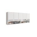 Ver imagem 2 de Armario de Parede Aereo 5 Portas Branco Filipinas Casa Moderna