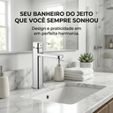 Ver imagem 3 de Torneira de Banheiro Gourmet Cromada Água Fria Bica Alta de Sobrepor Fc-163