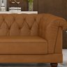 Kit Chesterfield Sofá 2 Lug e 2 Poltronas Helena Captonê Living Luxo em Tecido Sintético - 4
