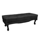 Ver imagem 1 de Puff Recamier Retrô Luis Xv Captonê Vicenza 90cm Suede S04 Cor Preto