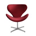 Ver imagem 2 de Poltrona Isis Cadeira Giratória Pés de Metal Decoração, Sala, Escritório, Recepção Vermelho Bordô
