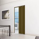 Ver imagem 3 de Porta Sanfonada de PVC 210cm x 96cm Plastporta Bcf Marrom/Wengue