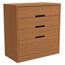 Ver imagem 1 de Comoda 4 Gavetas 91 Cm S824 Canela Kappesberg