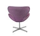 Ver imagem 5 de Poltrona Isis Cadeira Giratória Pés de Metal Decoração, Sala, Escritório, Recepção Roxo