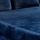 Ver imagem 3 de Jogo de Cama Lençol Queen 3 Peças Mantinha Biasoft - Marinho