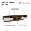 Ver imagem 4 de Rack Suspenso para Tv até 80 Polegadas 218 Cm 2 Portas Rustic/branco Agata Madesa