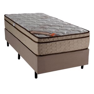 Cama Box com Colchão Solteiro Americano Molas Bonell Revolution Tecnopedic Castor 96x203