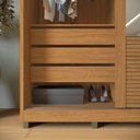 Ver imagem 6 de Casamia Guarda Roupa 2 Portas de Correr 235x152 cm 100% MDF Nature