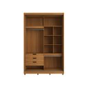Ver imagem 3 de Casamia Guarda Roupa 2 Portas de Correr 235x170 cm 100% MDF Nature
