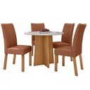 Ver imagem 2 de Conjunto Mesa 100cm Celebrare Redonda com 4 Cadeiras Apogeu