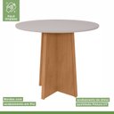 Ver imagem 4 de Conjunto Sala de Jantar 4 Lugares Redonda Tampo MDF Mesa Celebrare com Cadeiras Apogeu