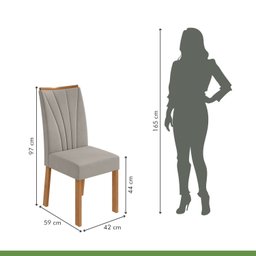Conjunto Mesa 100cm Celebrare Redonda com 4 Cadeiras Apogeu - 10