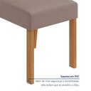 Ver imagem 6 de Conjunto Sala de Jantar 4 Lugares Redonda Tampo Vidro/MDF Mesa Celebrare com Cadeiras Apogeu Bege Amêndoa Clean/Off White/Animale Bege