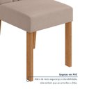Ver imagem 7 de Conjunto Sala de Jantar 4 Lugares Redonda Tampo Vidro/MDF Mesa Celebrare com Cadeiras Apogeu