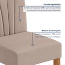 Ver mais imagens de Conjunto Sala de Jantar 4 Lugares Redonda Tampo Vidro/MDF Mesa Celebrare com Cadeiras Apogeu Bege Amêndoa Clean/Off White/ Naturale Creme