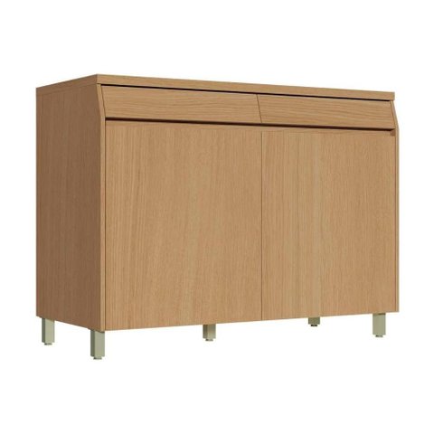 Módulo Cozinha Nesher Simone Mendes Balcão C/ Tampo Simone Mendes C/ 2 Portas e 2 Gavetas 120cm