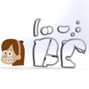 Ver imagem 4 de Cortador Kit Gravity Falls 4 Modelos Tamanho 5cm