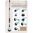 Ver imagem 6 de Esfregador giratório elétrico, escova de limpeza elétrica vem com 9 cabeças - lava louça ferramenta 