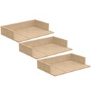 Ver imagem 1 de Kit 03 Suportes Suspensos Para Micro-ondas Forno 60x40 cm Class L03 Amadeirado - Lyam Lyam Decor