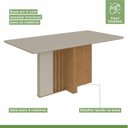 Ver imagem 5 de Conjunto Sala de Jantar 6 Lugares Retangular Tampo Vidro/MDF Mesa Astrid e Cadeiras Athenas