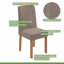 Ver imagem 7 de Conjunto Sala de Jantar 6 Lugares Retangular Tampo Vidro/MDF Mesa Apogeu e Cadeiras Astrid