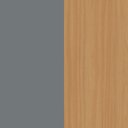 Ver imagem 6 de Guarda Roupa 6 Portas Abrir 230 cm X 240 cm para Quarto ou Closet 100% MDF Cor:Cinza e Peroba