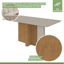 Ver imagem 3 de Conjunto Sala de Jantar 6 Lugares Retangular Tampo MDF Mesa e Cadeiras Astrid
