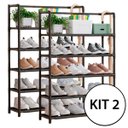 Ver imagem 1 de Kit 2 Estantes Prateleira Multiuso Organizadora 5 Andares