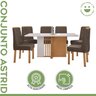 Conjunto Sala de Jantar Mesa 170x90cm Tampo Mdf com 6 Cadeiras Astrid - 15