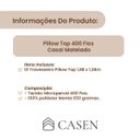 Ver imagem 7 de Colchão Pillow Top Percal 400 Fios Macio Casal 650g