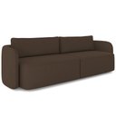 Ver imagem 1 de Sofá 3 Lugares Sala Living Orgânico 220cm Oregon K01 Veludo Marrom - Lyam Decor