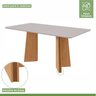 Conjunto Mesa 170cm Celina com Vidro e 6 Cadeiras Atla - 5
