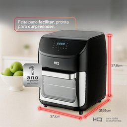 Fritadeira Airfryer Hq sem Óleo Oven 5 em 1 12l Digital com Visor Preta - Hq-afo12ldvg - 220220v - 6