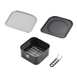 Fritadeira Airfryer Hq sem Óleo Oven 5 em 1 12l Digital com Visor Preta - Hq-afo12ldvg - 220220v - 3