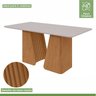 Conjunto Mesa 180cm Luxor com Vidro e 6 Cadeiras Atla - 6