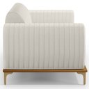 Ver imagem 5 de Kit Sofá 3 Lugares Sala Estar 210cm com Poltrona Molino Pés D'ouro D02 Linho Cru C-443 - Lyam