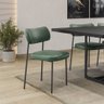Kit 2 Cadeiras Sala de Jantar Stela Couríssimo Verde - Belliv Decor - 3