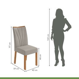 Conjunto Mesa 90cm Celebrare com Vidro e 4 Cadeiras Apogeu - 10