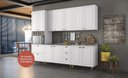 Ver imagem 1 de Cozinha Modulada Americana com 6 Peças Branco Hp - Henn