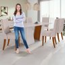 Conjunto Mesa 180cm Luxor com Vidro e 6 Cadeiras Celina - 13