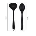 Ver imagem 3 de Jogo Concha, Colher e Escumadeira Silicone Preta UNYHOME.