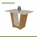 Ver imagem 7 de Conjunto Sala de Jantar 4 Lugares Retangular Tampo MDF Mesa e Cadeiras Apogeu Marrom Amêndoa Clean/Off White/ Capuccino